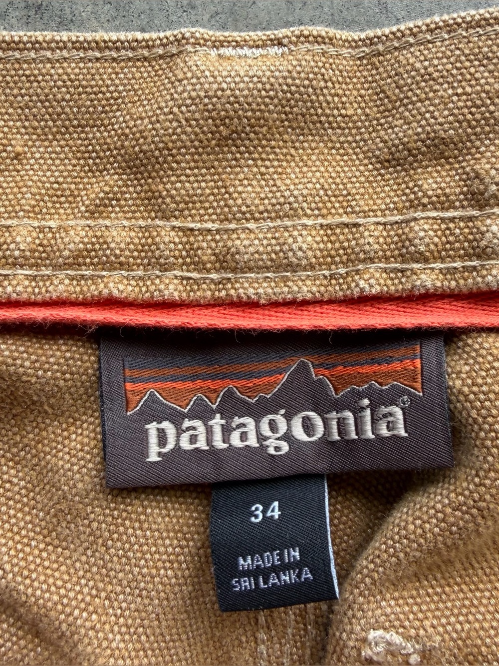 Vintage Patagonia Forge Hemp Canvas Cargo Shorts Brown Outdoor - Picture 4 of 8